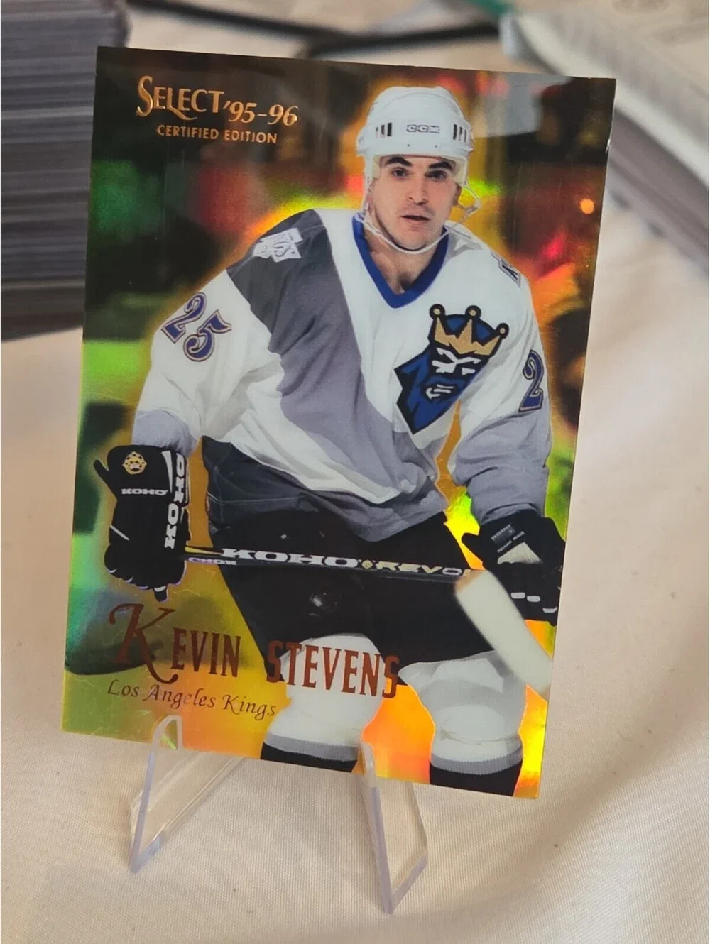 1995-96 Select Certified Edition Mirror Gold SSP Kevin Stevens #46